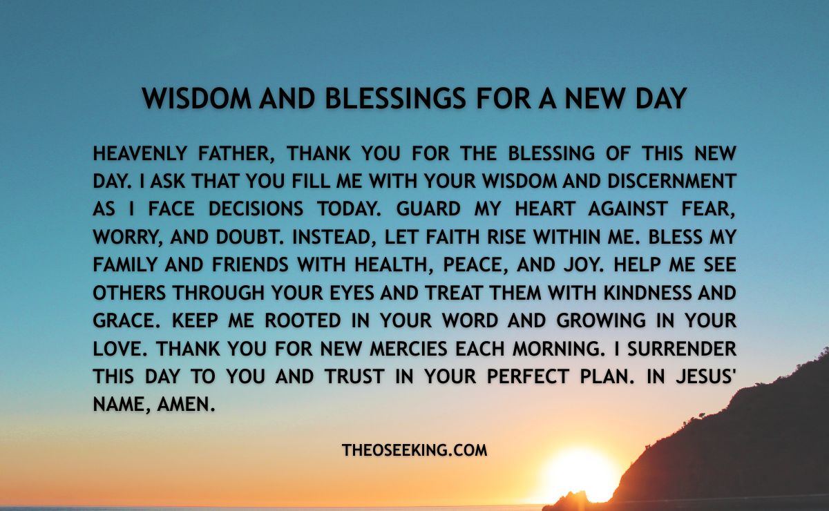 Good Morning Prayers and Blessings